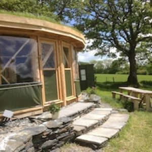 Rustic Roundhouse at Fron Farm Yurt Retreat