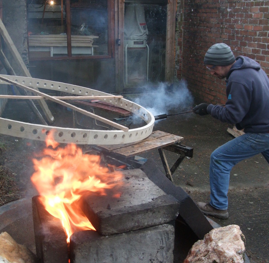 Burning a Yurt Tono at Fron Farm Yurts