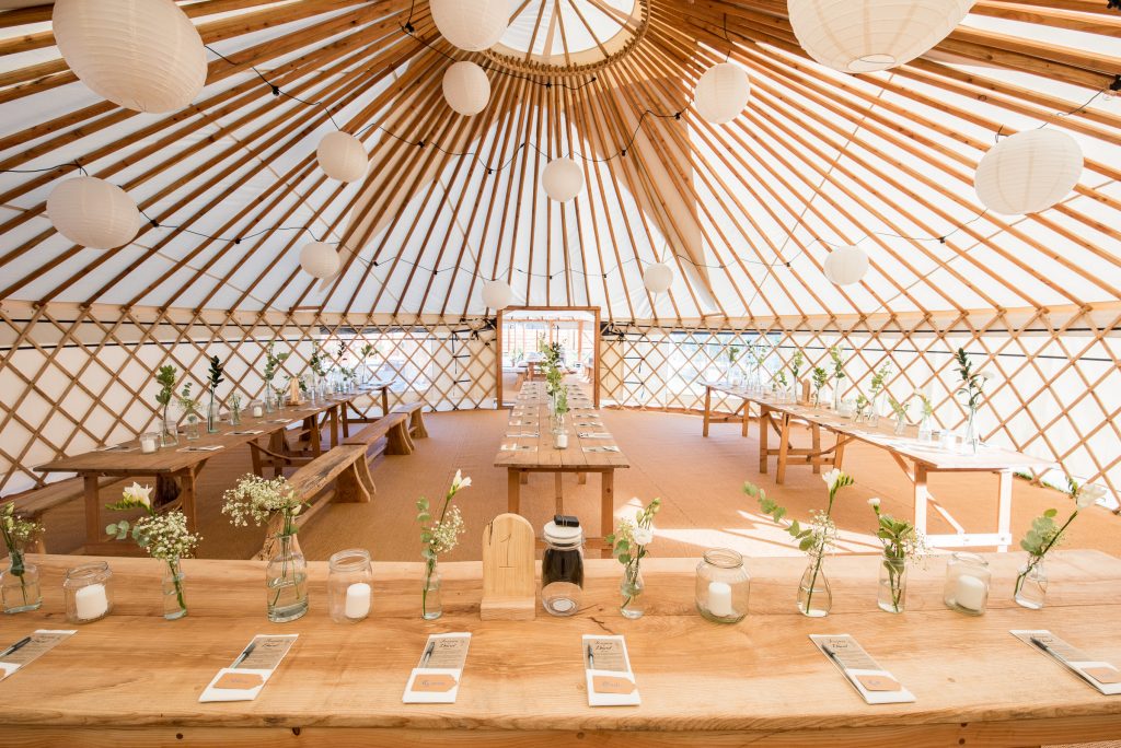 32ft Wedding Yurt for a Wedding Venue 